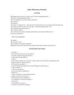 Sister Missionary Checklist