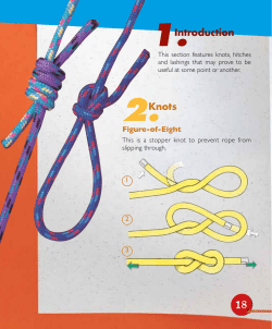 Section D: KNOTS, HITCHES AND LASHINGS