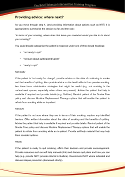 Providing advice: where next?