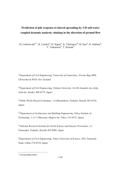 Prediction of pile response to lateral spreading by 3-D
