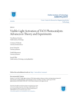 Visible-Light Activation of TiO2 Photocatalysts