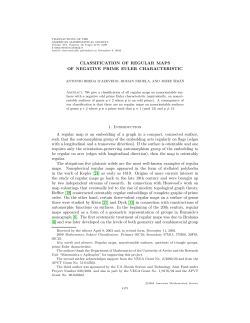 Classification of regular maps of negative prime Euler characteristic