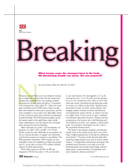 2.5 When trauma snaps the strongest bone in the body, life