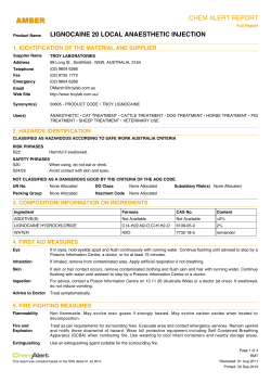 lignocaine injection