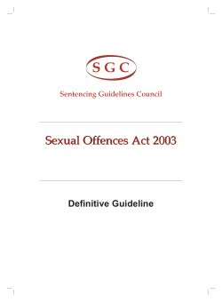 SGC Sexual Offences Act 2003