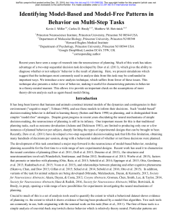 Identifying Model-Based and Model-Free Patterns in