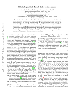 Statistical regularities in the rank