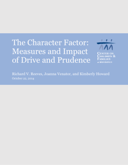 "The Character Factor: Measures and Impact of Drive and