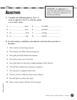 adjectives - Scholastic