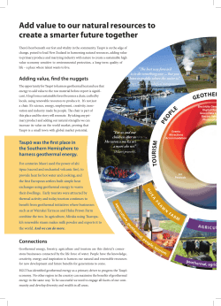Add value to our natural resources to create a smarter future together