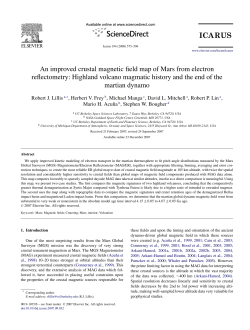 An improved crustal magnetic field map of Mars from electron