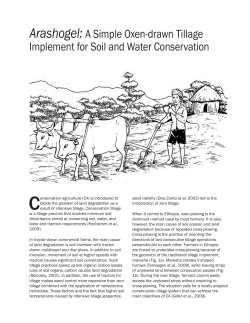 Arashogel: A Simple Oxen-drawn Tillage Implement for Soil