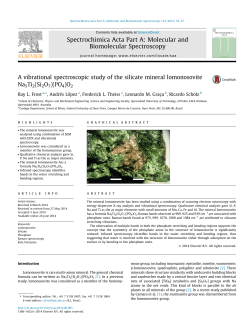 A vibrational spectroscopic study of the silicate mineral
