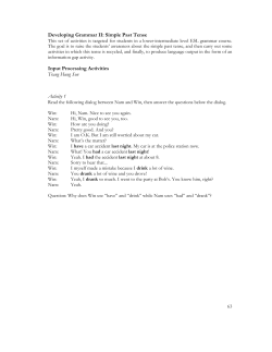 Developing Grammar II