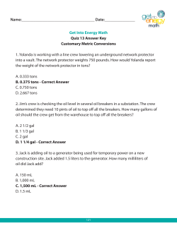Get Into Energy Math Quiz 13 Answer Key Customary Metric