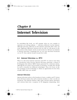 Internet Television vs. IPTV