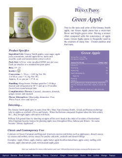 Green Apple - The Perfect Puree of Napa Valley