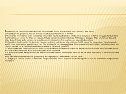 Insurance, A Tax Free Investment