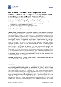 The Human Threat to River Ecosystems at the Watershed Scale: An