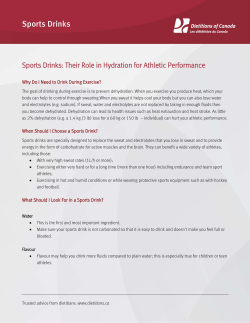 additional information on Sports Drinks