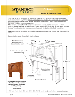 O-Series Wood Range Hood