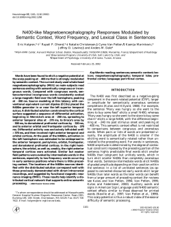N400 Localization - UCSD Cognitive Science
