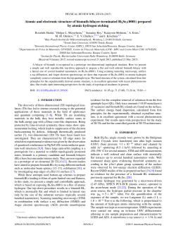 Atomic and electronic structure of bismuth-bilayer-terminated