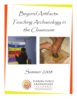 Beyond Artifacts: Teaching Archaeology in the Classroom