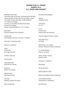 SUPPORT OUR U.S. TROOPS DONATE TO A &ldquo;U.S. TROOP CARE