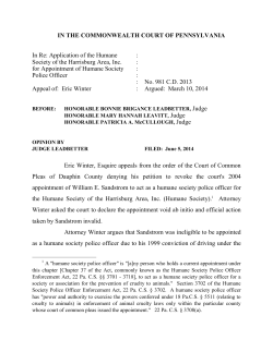 in the commonwealth court of pennsylvania