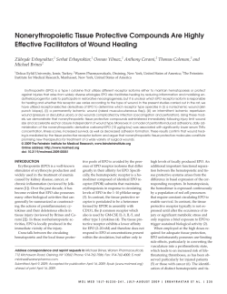 Nonerythropoietic Tissue Protective Compounds