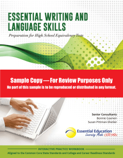 Sample Copy &mdash; For Review Purposes Only