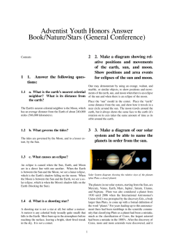 Adventist Youth Honors Answer Book/Nature/Stars