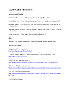 marie curie resources - The Mystery of Matter