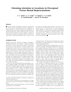 Orienting Attention to Locations in Perceptual Versus Mental