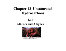 Chapter 12 Unsaturated Hydrocarbons