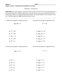 log 64 3 64 81 4 64 3 log 1 0 1 0 8 0 2 32 A. log 5 32 B. log 32 5 C