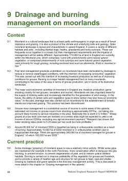 9 Drainage and burning management on moorlands