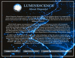 About Orgonite Orgonite is a positive energy generator. In its