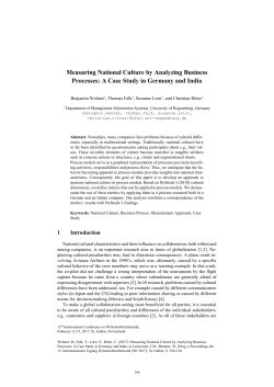 Measuring National Culture by Analyzing Business