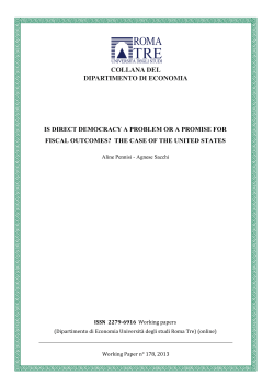 is direct democracy a problem or a promise for fiscal outcomes?