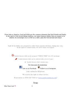 From Asia to America, food and drink are the common elements that