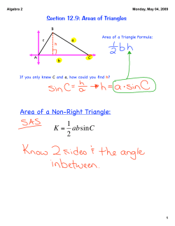 Area of a Non-Right Triangle: