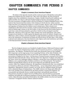 Chapter summaries for period 2