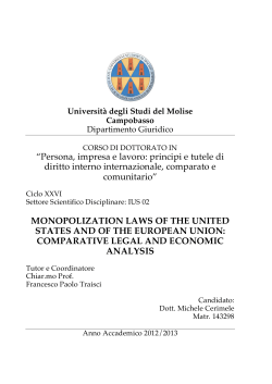 monopolization laws of the united states and of the