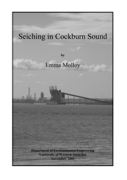 Seiching in Cockburn Sound