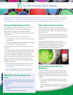 Tips for Minimizing Paint Waste