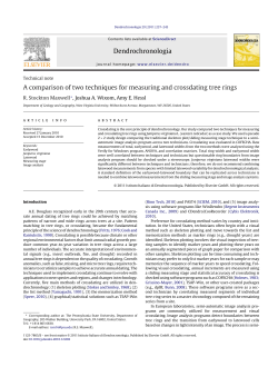 A comparison of two techniques for measuring and crossdating tree