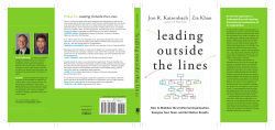 Leading Outside the Lines: How to Mobilize the Informal