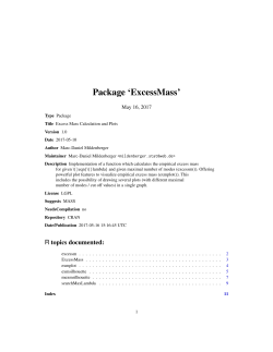 Package `ExcessMass`